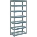 Global Equipment Extra Heavy Duty Shelving 36"W x 12"D x 84"H With 7 Shelves, Wire Deck, Gry 855438
